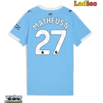 Manchester City Matheus Nunes #27 Replica Home Shirt Ladies 2025-26 Short Sleeve